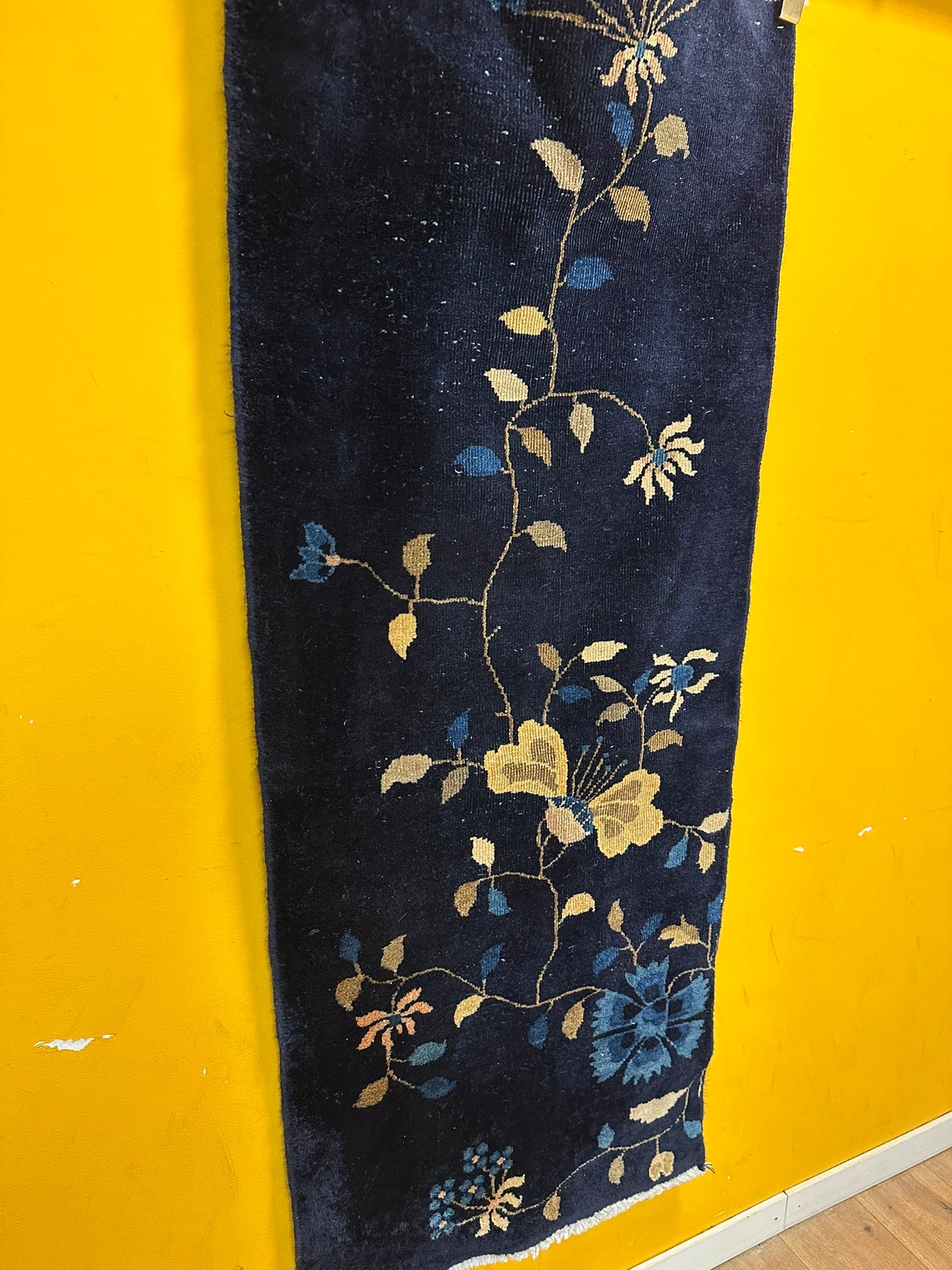Handgeknüpfter China Läufer 160x65 cm – Art Deco Antik