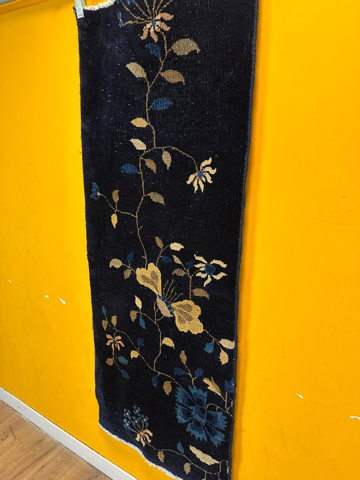 Handgeknüpfter China Läufer 160x65 cm – Art Deco Antik