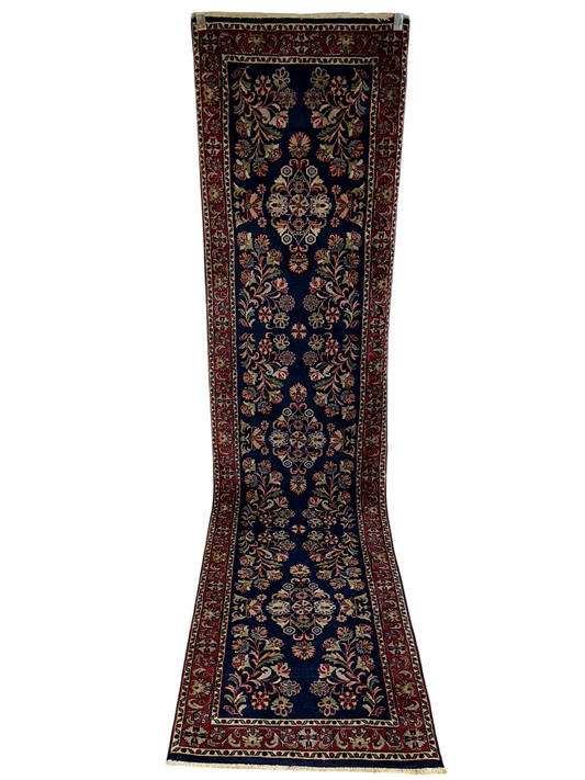 Orientteppich handgeknüpft Sarough läufer  325x60 cm