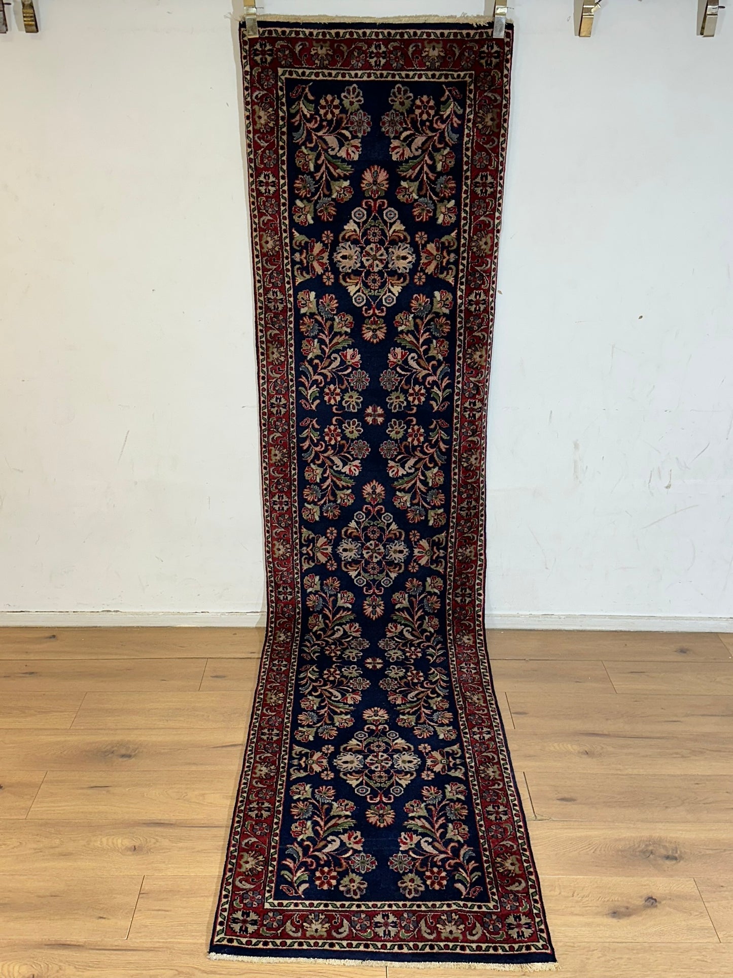 Orientteppich handgeknüpft Sarough läufer  325x60 cm