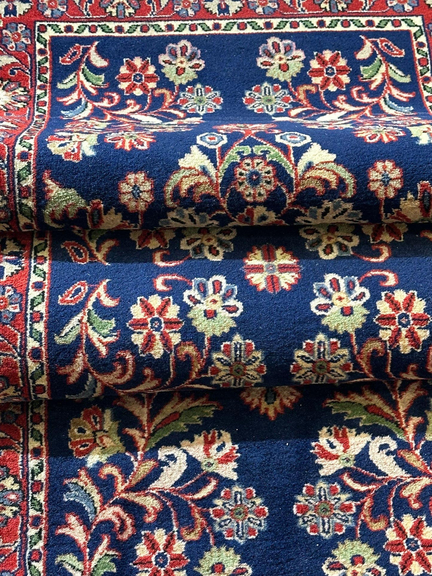 Orientteppich handgeknüpft Sarough läufer  325x60 cm
