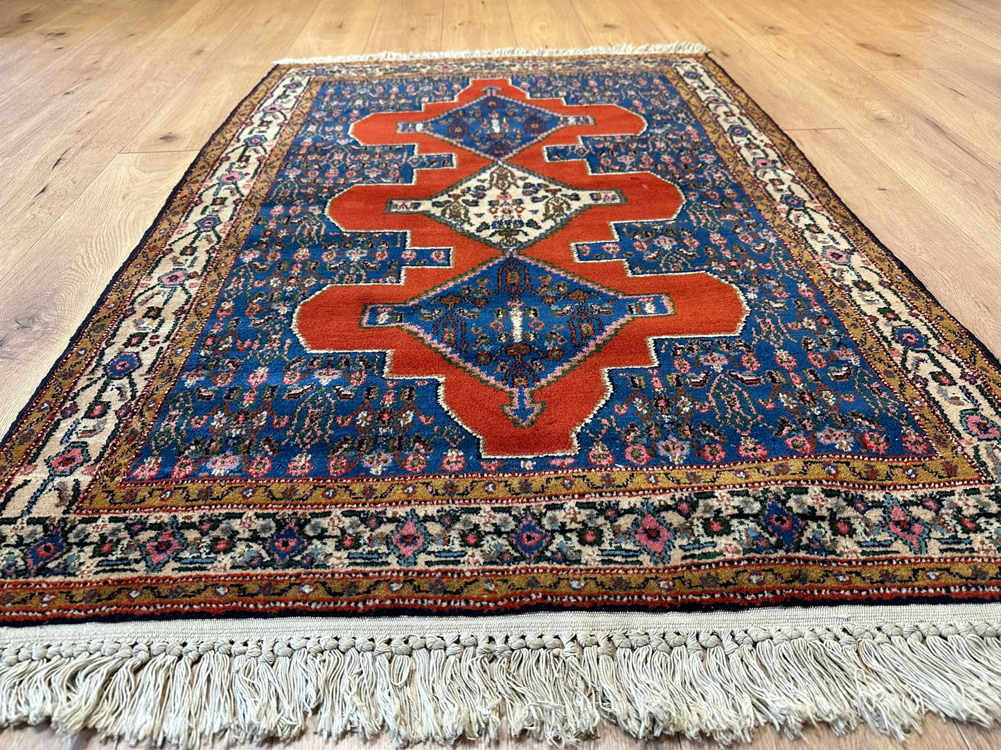 Handgeknüpfter Perser Teppich Senneh 153x107 cm – Bidjar Muster