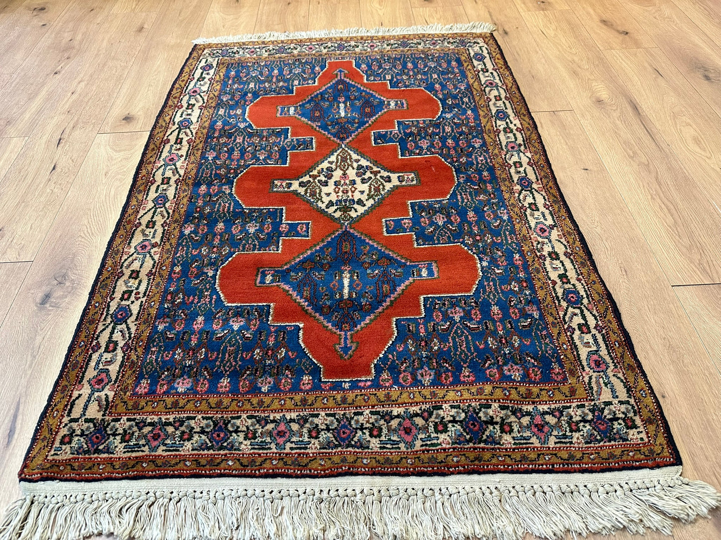 Handgeknüpfter Perser Teppich Senneh 153x107 cm – Bidjar Muster