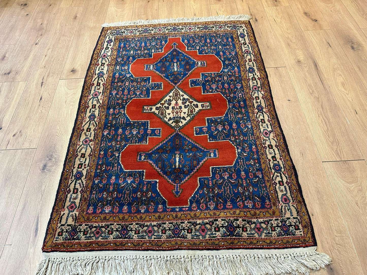 Handgeknüpfter Perser Teppich Senneh 153x107 cm – Bidjar Muster