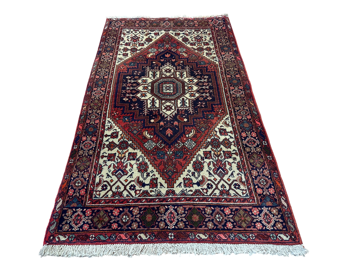 Handgeknüpfter Perser Teppich Bidjar 126x74 cm – Goltog Muster