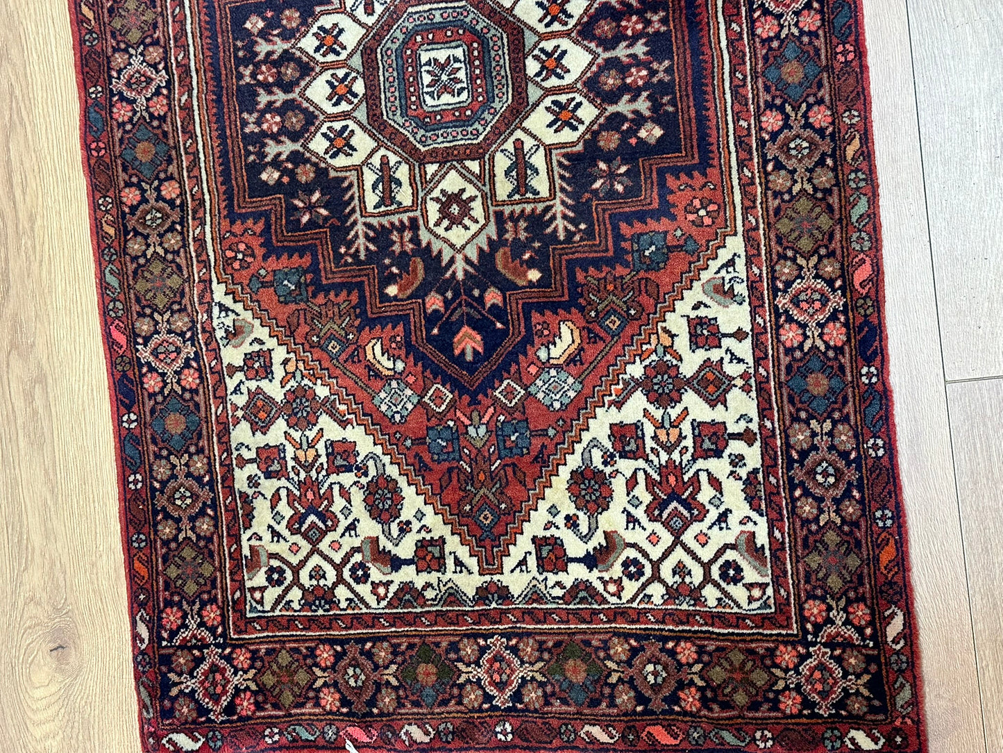 Handgeknüpfter Perser Teppich Bidjar 126x74 cm – Goltog Muster