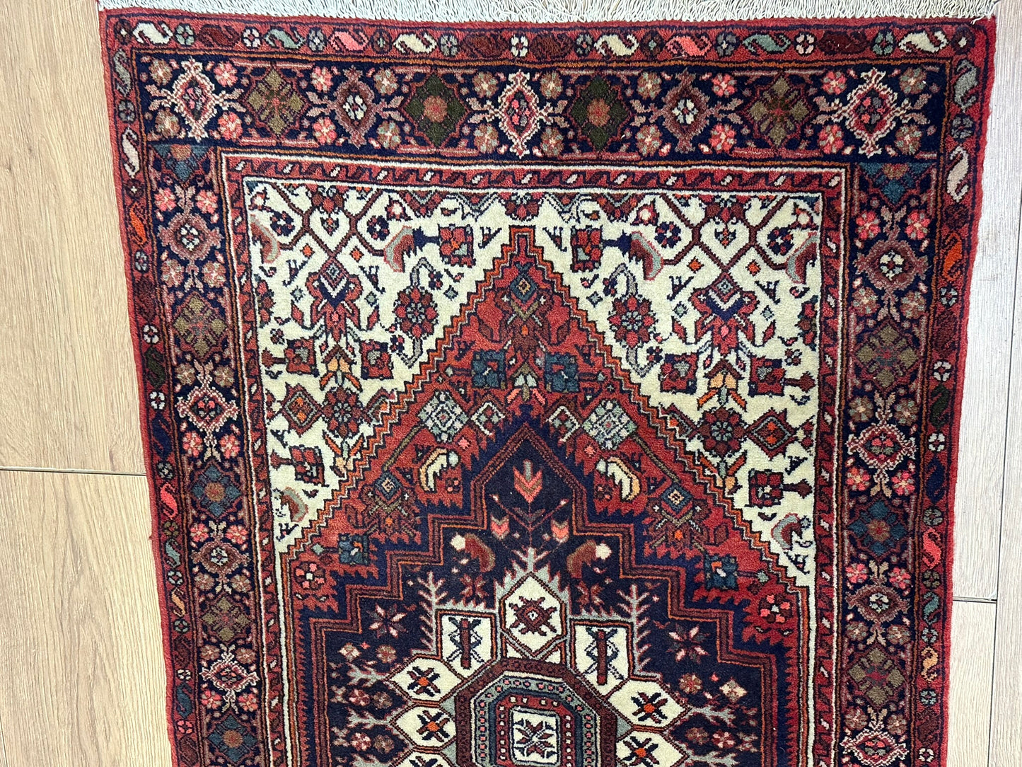 Handgeknüpfter Perser Teppich Bidjar 126x74 cm – Goltog Muster