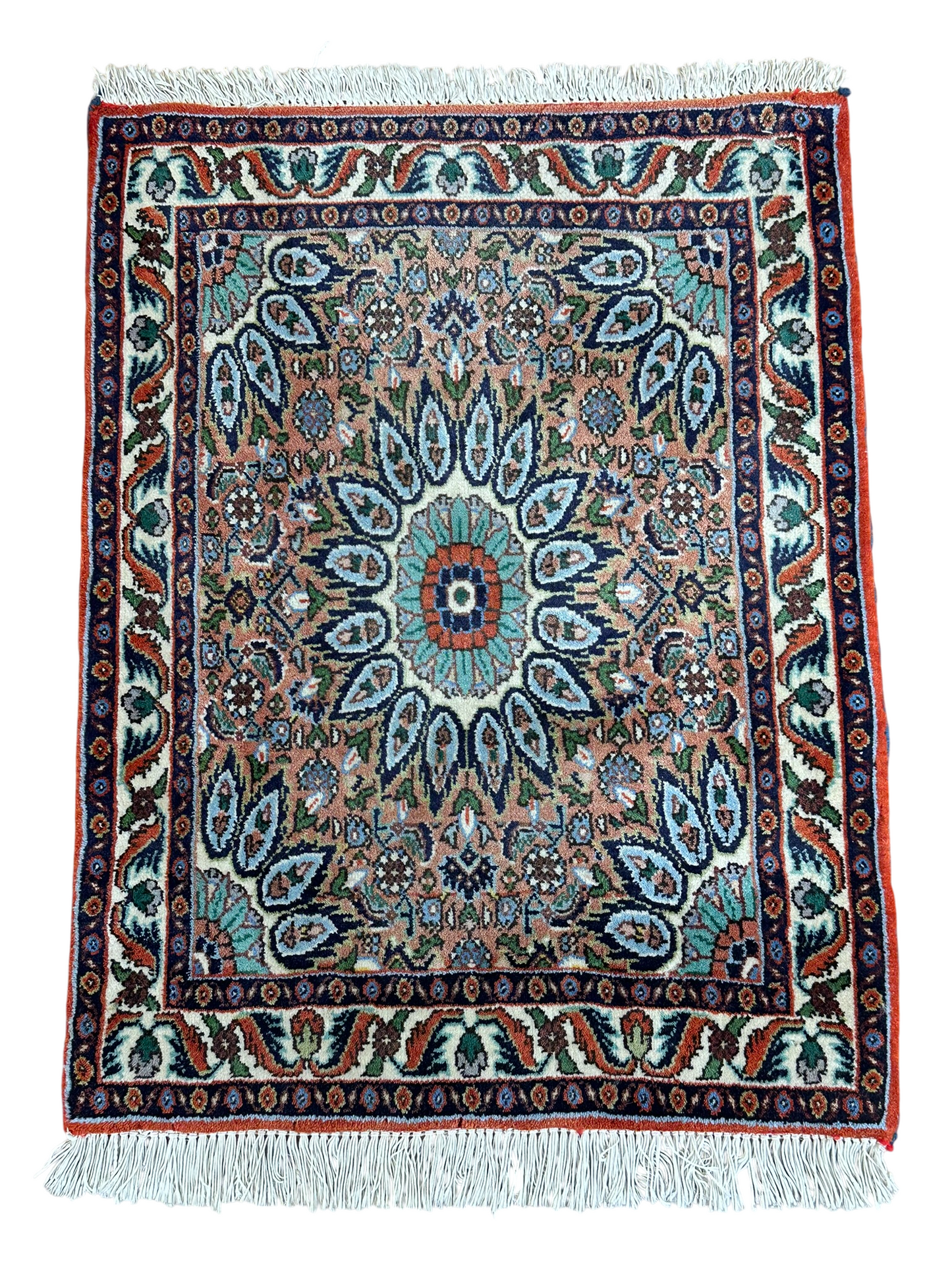 Orientteppich handgeknüpft Bidjar 65x50 cm
