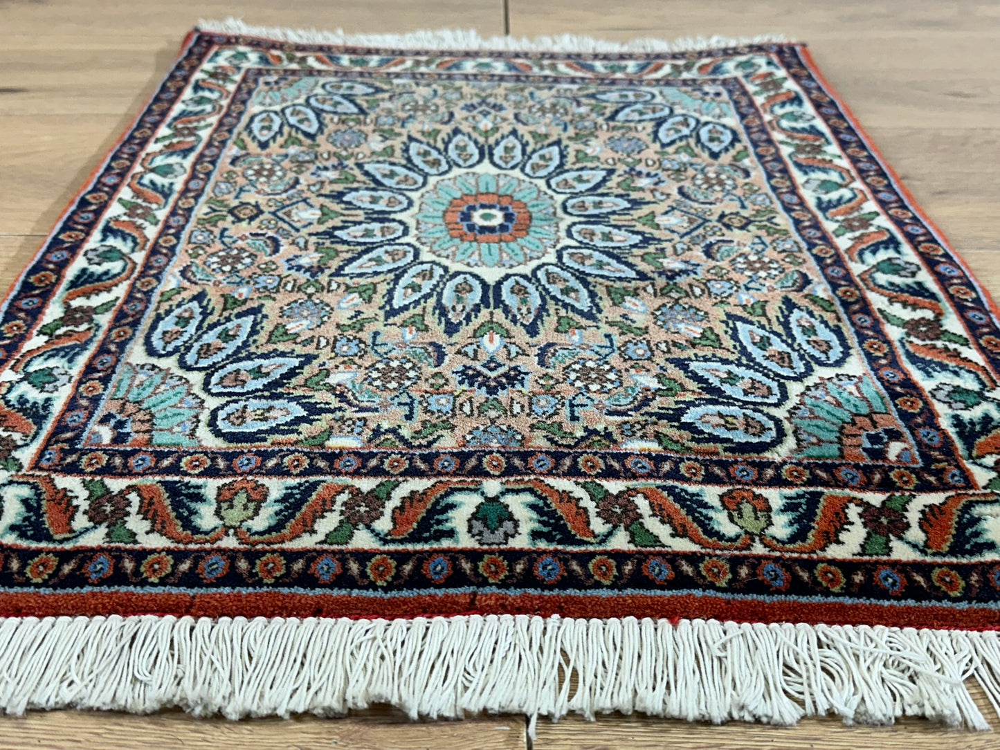 Orientteppich handgeknüpft Bidjar 65x50 cm