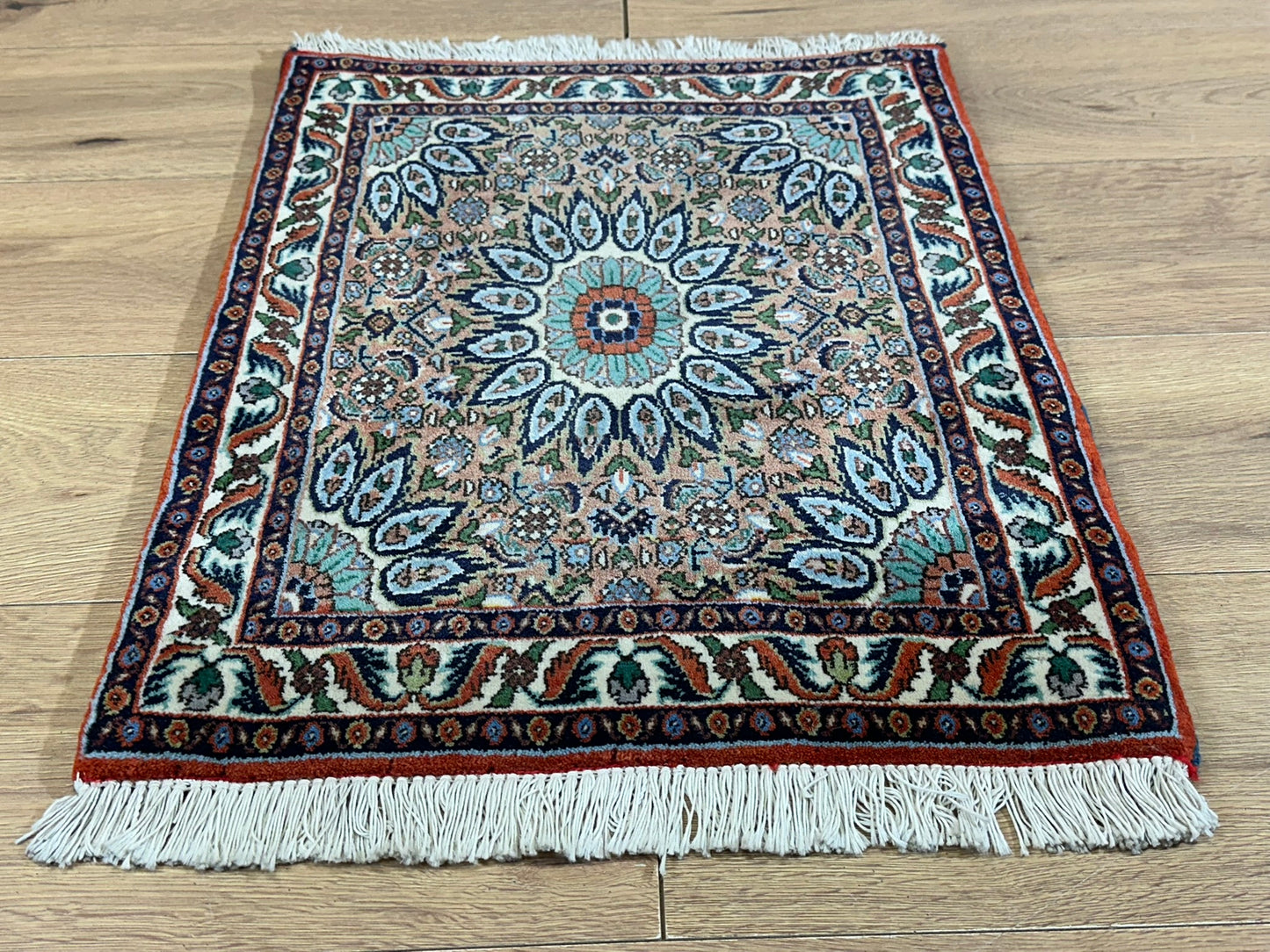 Orientteppich handgeknüpft Bidjar 65x50 cm