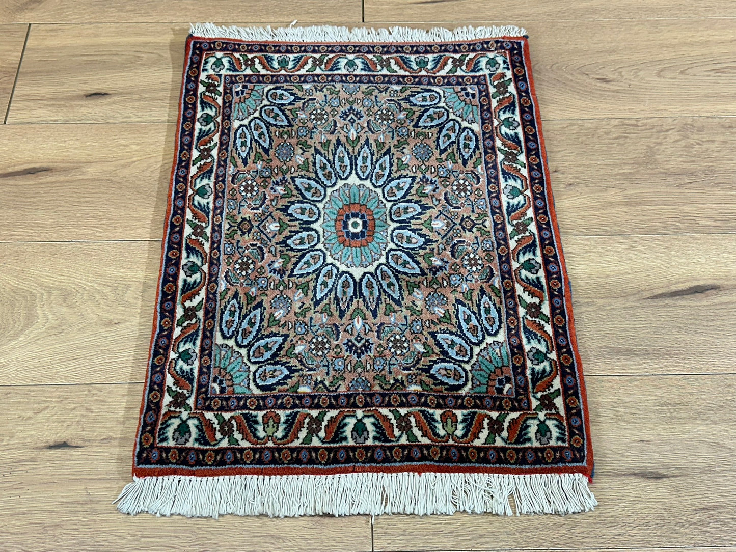 Orientteppich handgeknüpft Bidjar 65x50 cm