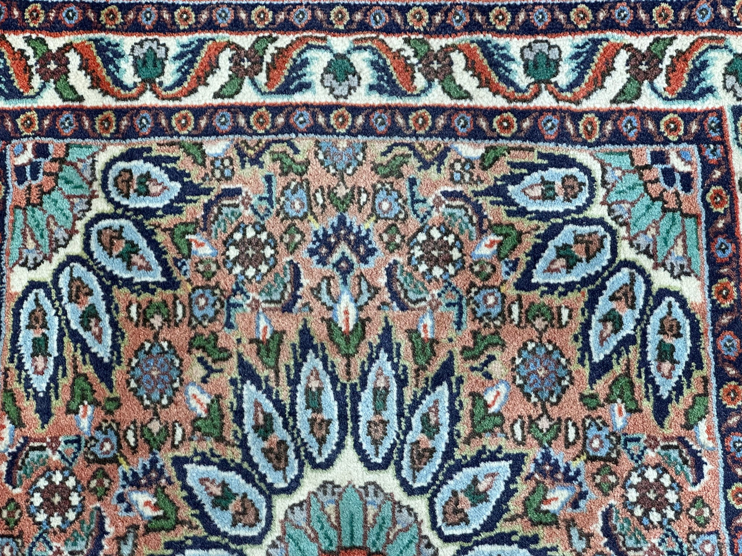 Orientteppich handgeknüpft Bidjar 65x50 cm