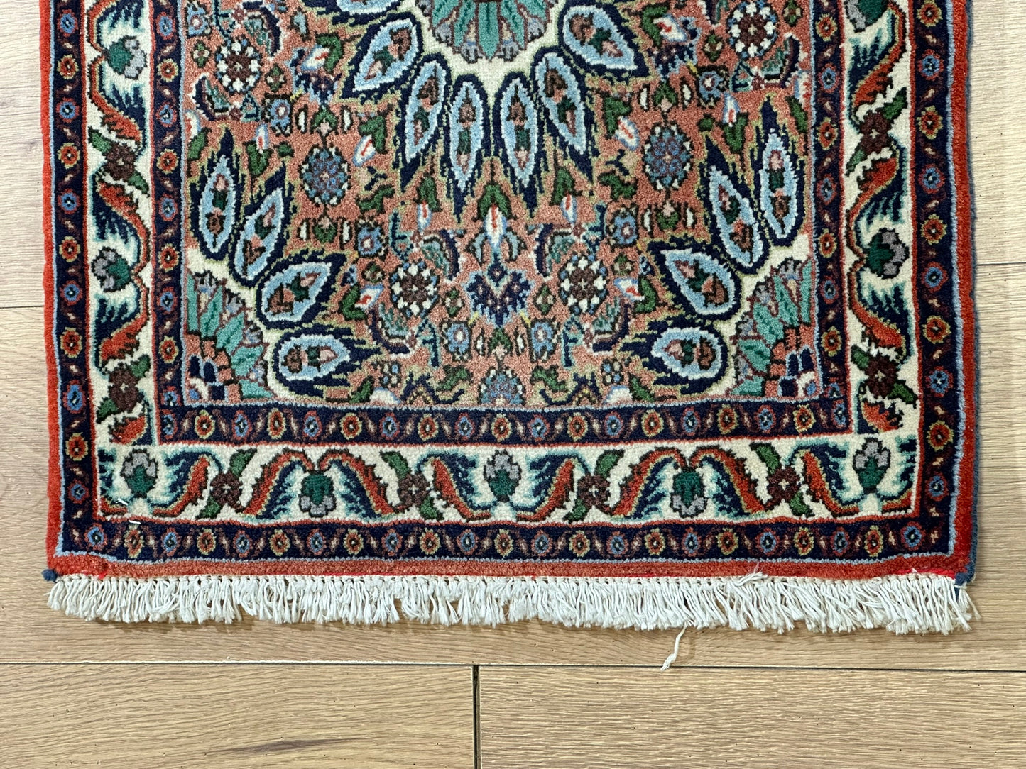 Orientteppich handgeknüpft Bidjar 65x50 cm