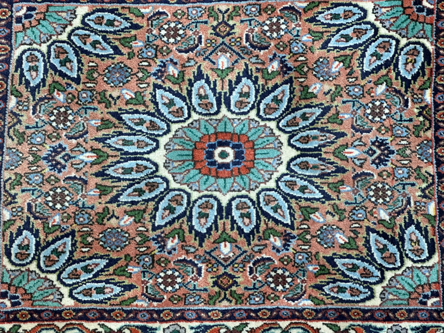 Orientteppich handgeknüpft Bidjar 65x50 cm