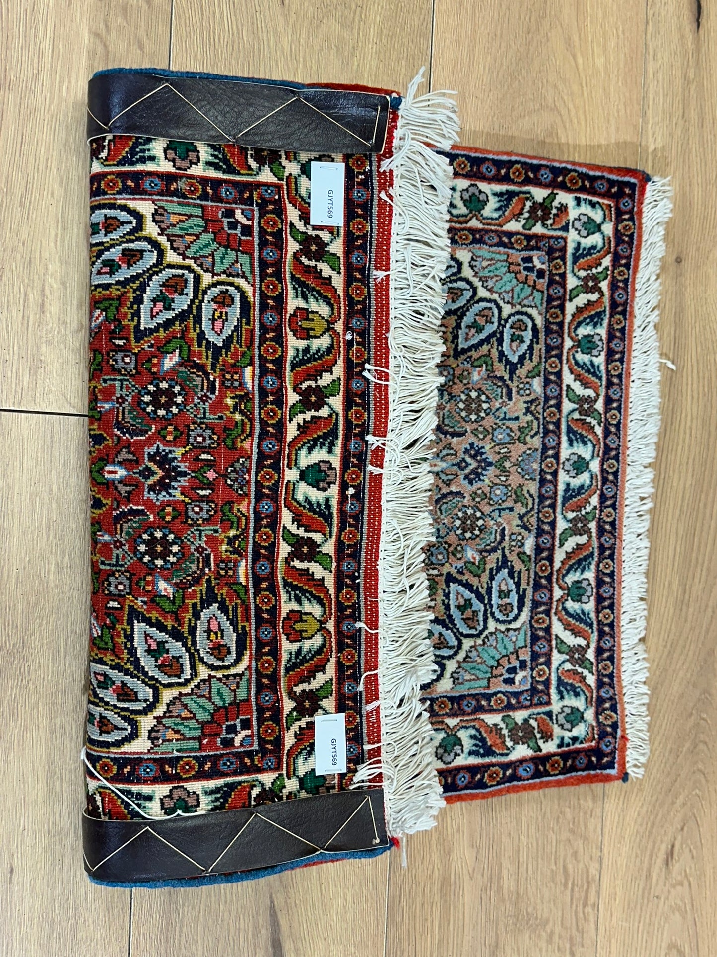 Orientteppich handgeknüpft Bidjar 65x50 cm