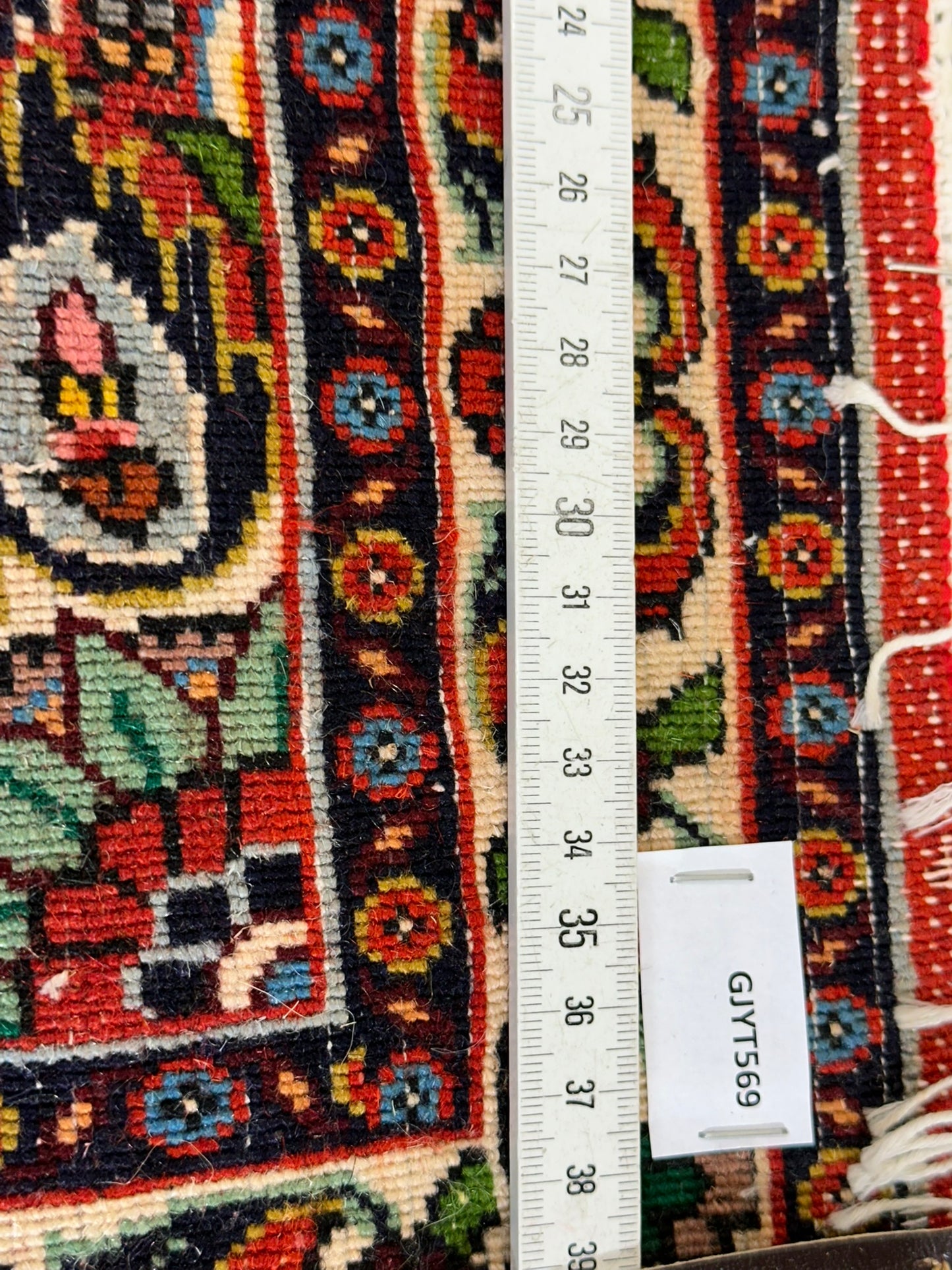 Orientteppich handgeknüpft Bidjar 65x50 cm