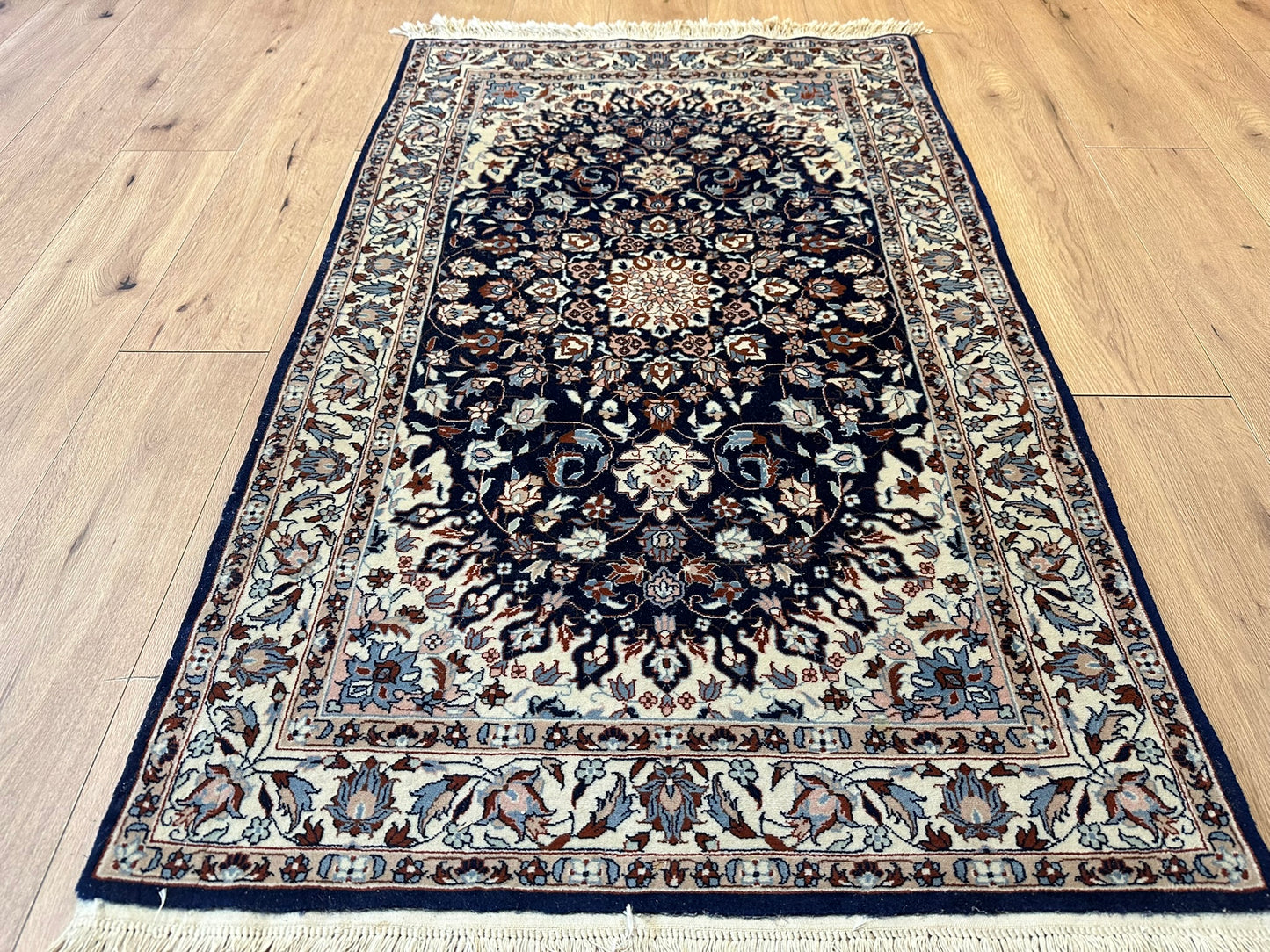 Handgeknüpfter China Teppich Isfahan Design 153x94 cm – Wolle Seide