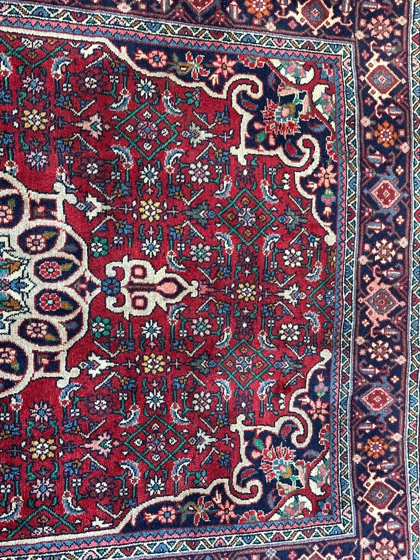 Orientteppich handgeknüpft Bidjar 164x102 cm