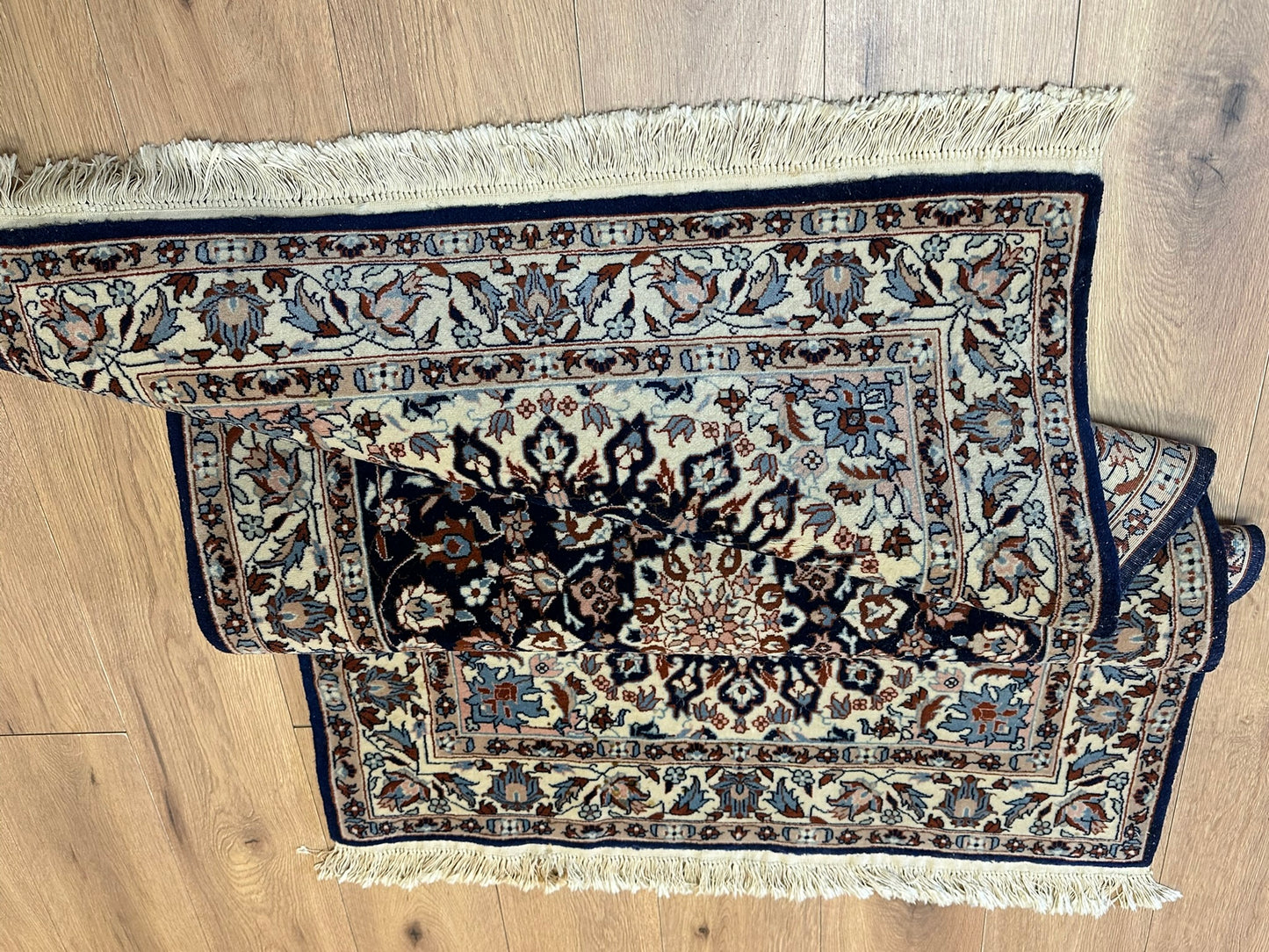 Handgeknüpfter China Teppich Isfahan Design 153x94 cm – Wolle Seide