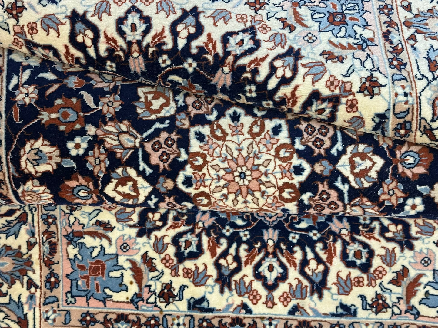 Handgeknüpfter China Teppich Isfahan Design 153x94 cm – Wolle Seide
