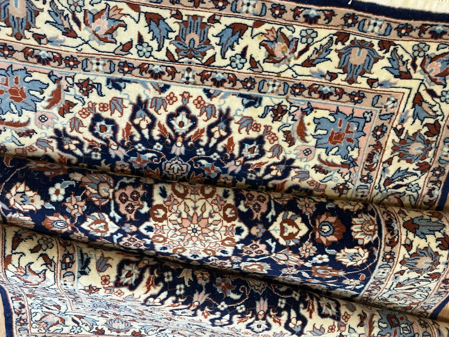 Handgeknüpfter China Teppich Isfahan Design 153x94 cm – Wolle Seide