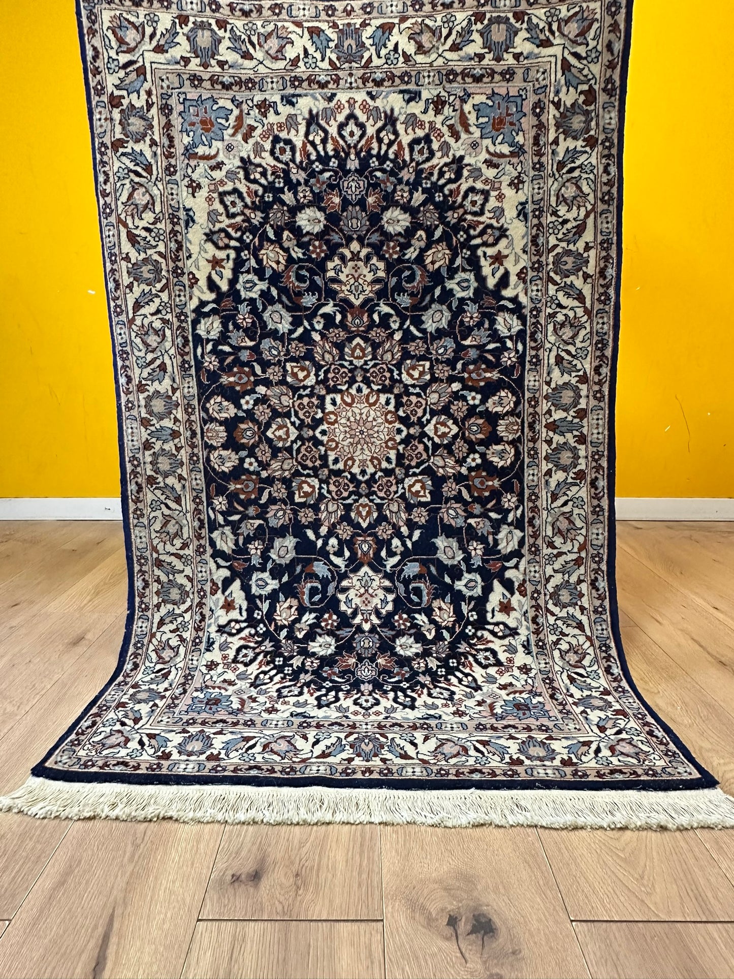 Handgeknüpfter China Teppich Isfahan Design 153x94 cm – Wolle Seide