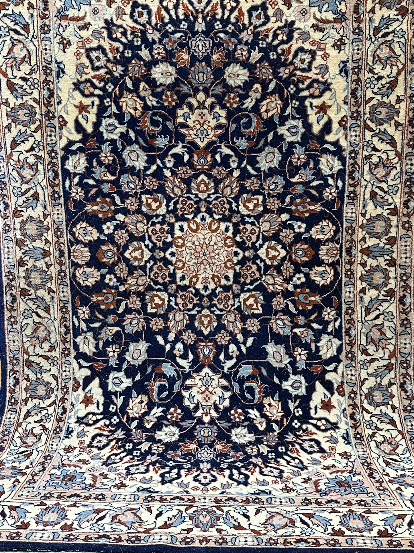 Handgeknüpfter China Teppich Isfahan Design 153x94 cm – Wolle Seide