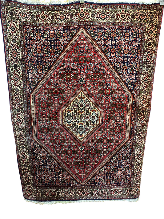 Handgeknüpfter Perser Teppich Bidjar 167x118 cm – Schurwolle