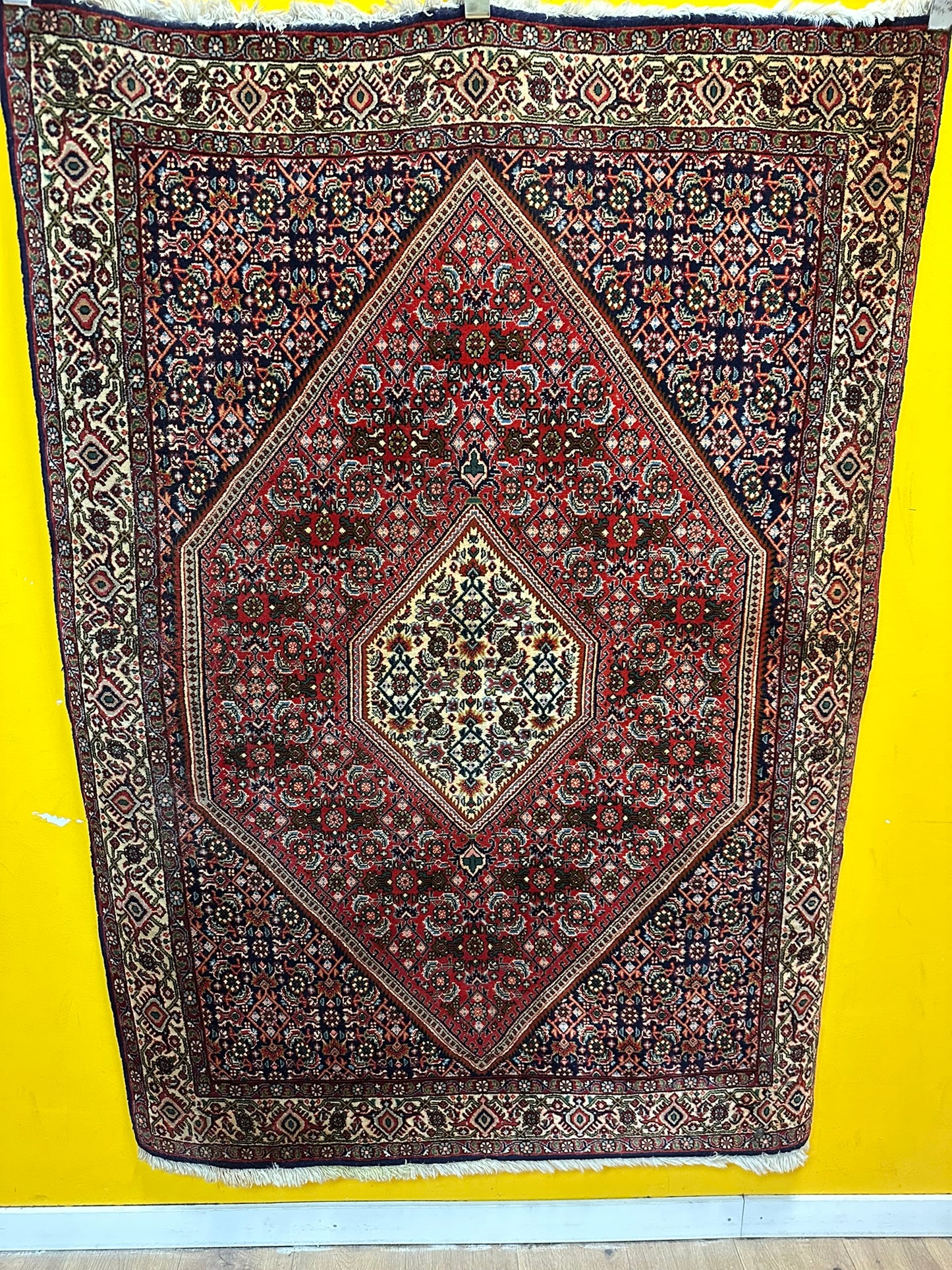 Handgeknüpfter Perser Teppich Bidjar 167x118 cm – Schurwolle