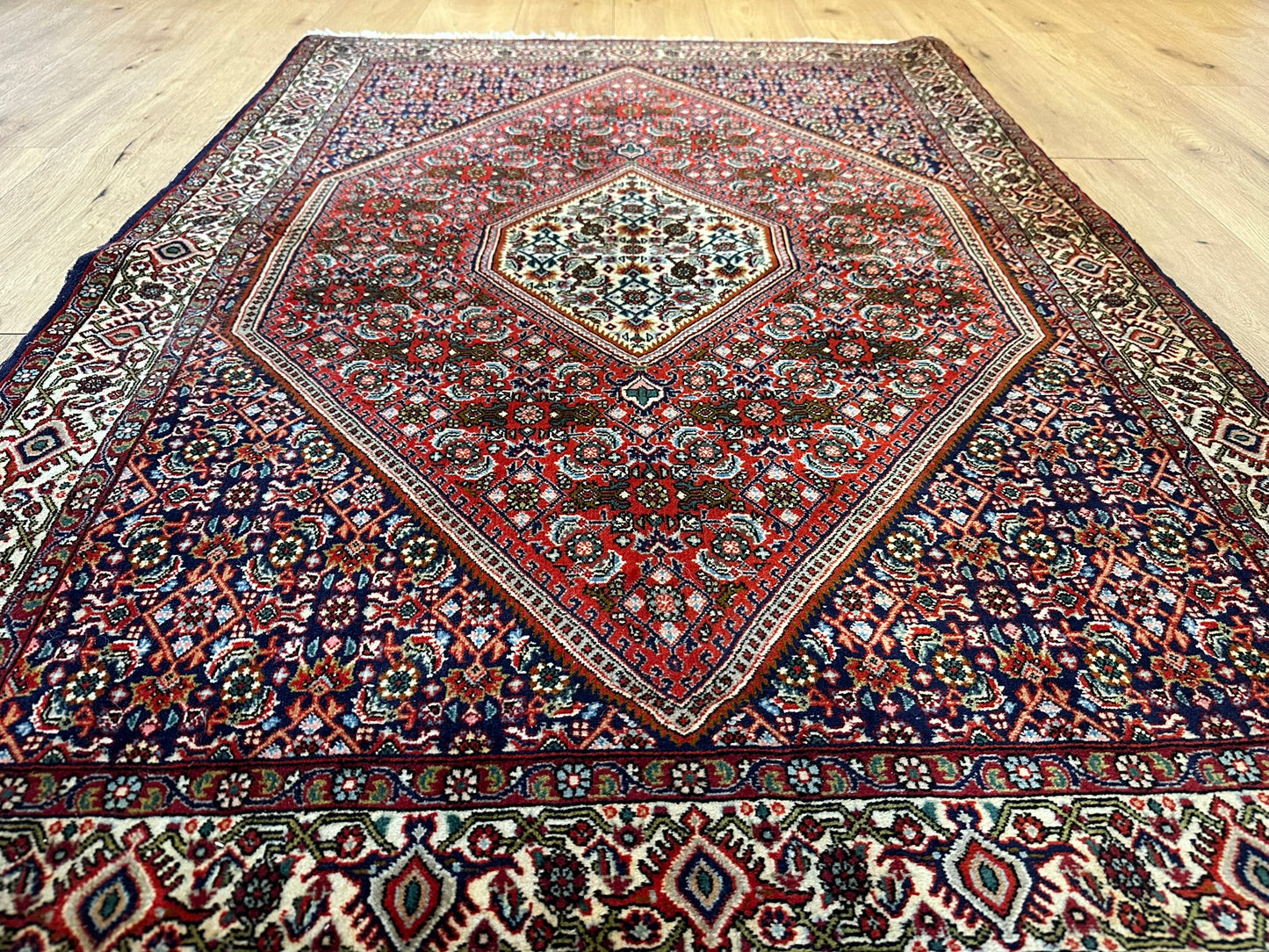 Handgeknüpfter Perser Teppich Bidjar 167x118 cm – Schurwolle