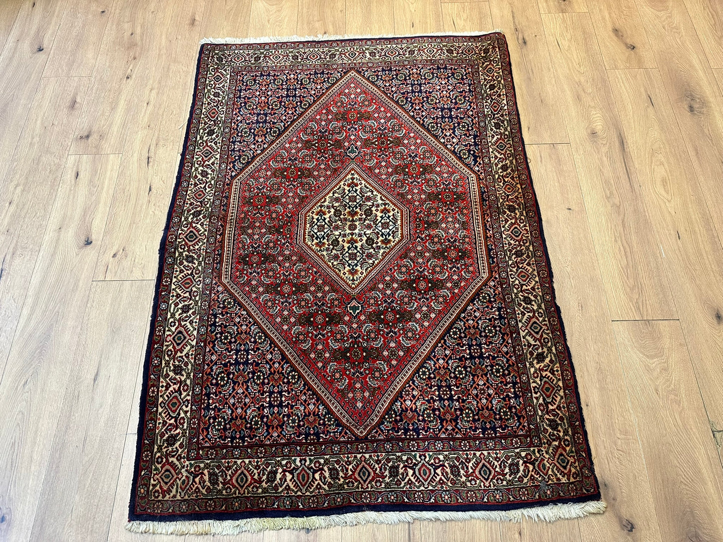 Handgeknüpfter Perser Teppich Bidjar 167x118 cm – Schurwolle