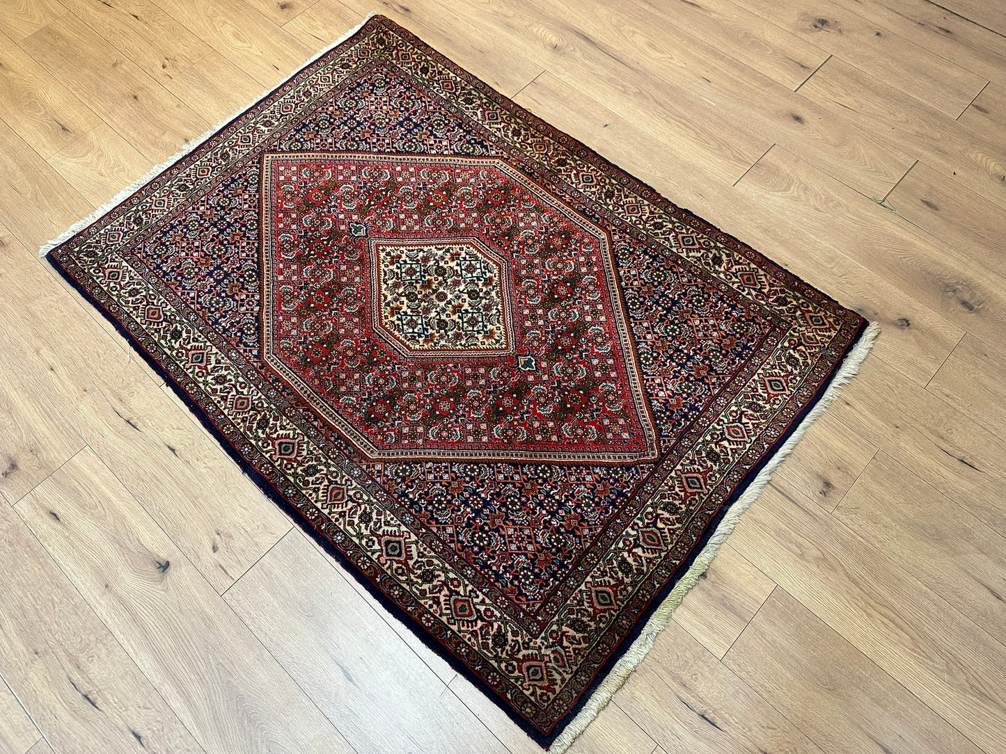 Handgeknüpfter Perser Teppich Bidjar 167x118 cm – Schurwolle