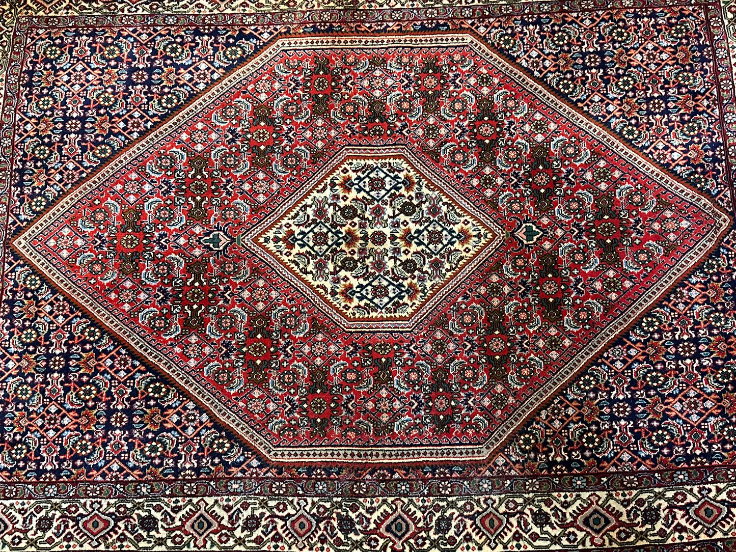 Handgeknüpfter Perser Teppich Bidjar 167x118 cm – Schurwolle