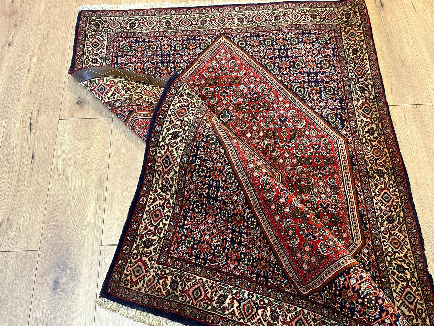 Handgeknüpfter Perser Teppich Bidjar 167x118 cm – Schurwolle