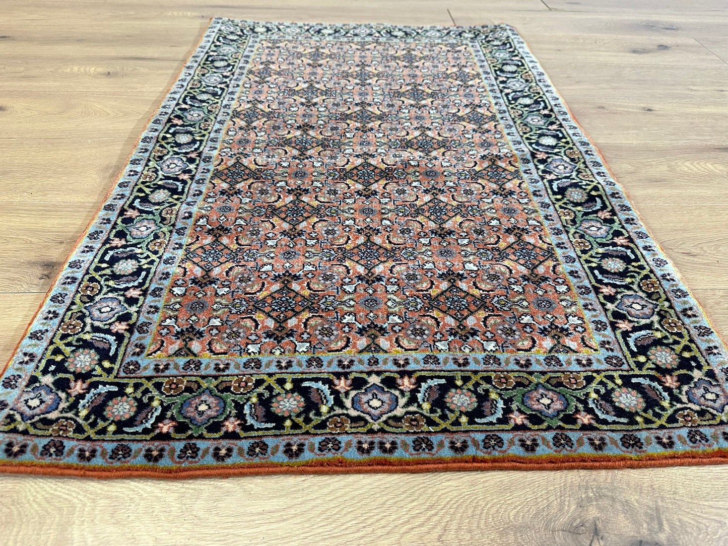 Orientteppich handgeknüpft Täbriz Mahi 125x80 cm