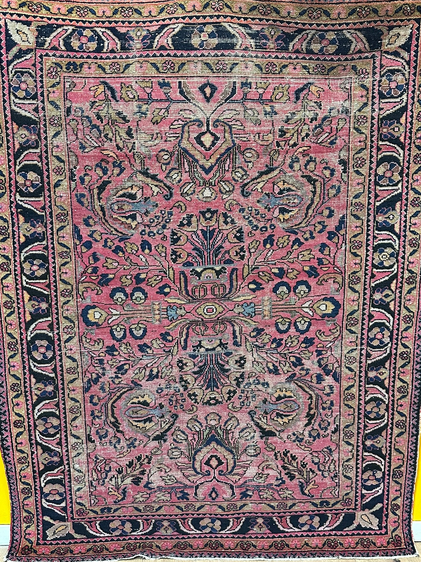 Handgeknüpfter Perser Teppich Lilian 195x148 cm – Antik Jugendstil