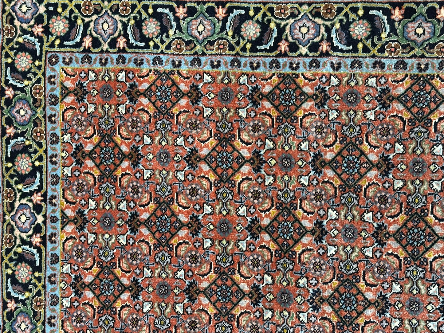 Orientteppich handgeknüpft Täbriz Mahi 125x80 cm
