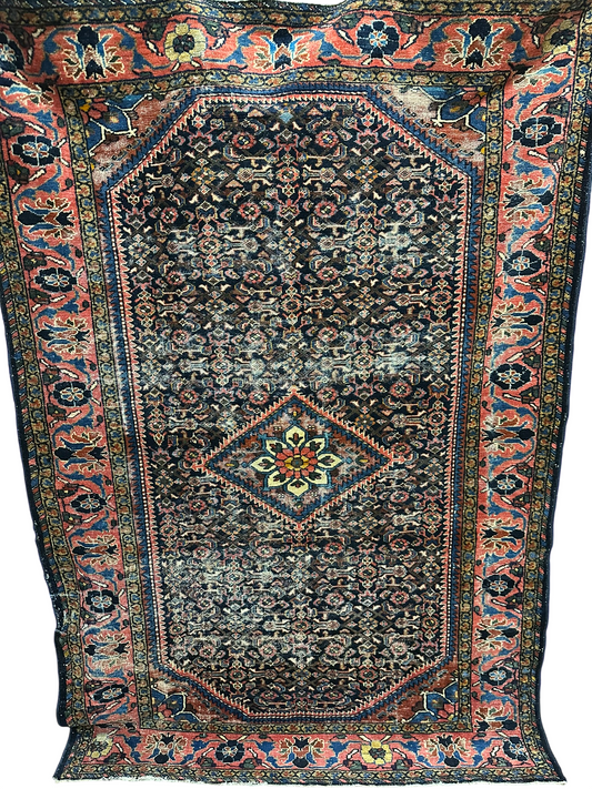 Handgeknüpfter Antiker Teppich Malayer 203x137 cm – Naturfarben