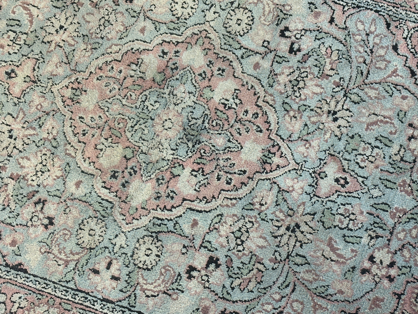 Handgeknüpfter Orientteppich - Kaschmir Ghom Seidenteppich 120x81 cm