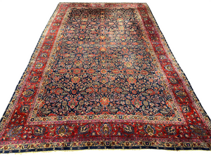 Antiker Handgeknüpfter Teppich Keschan  510x312 cm – Naturfarben
