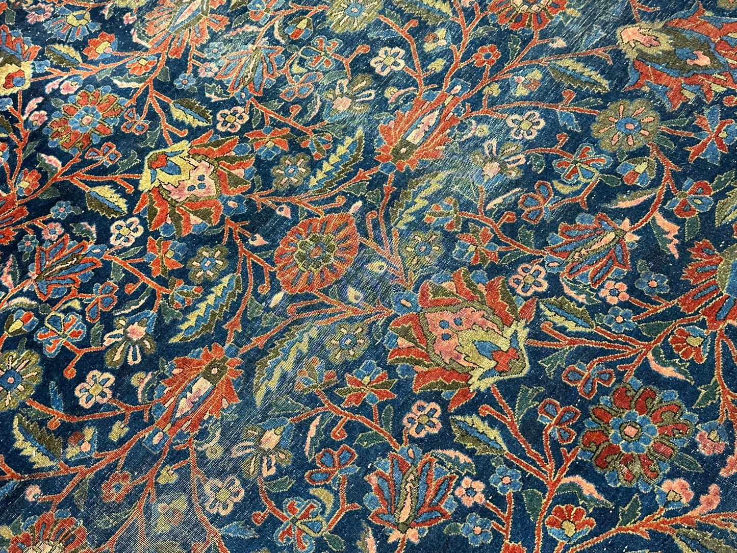 Antiker Handgeknüpfter Teppich Keschan  510x312 cm – Naturfarben