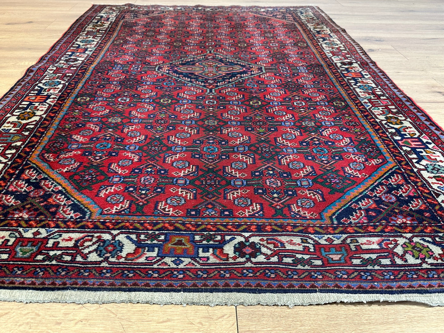 Orientteppich handgeknüpft Senneh Bidjar 210x135 cm