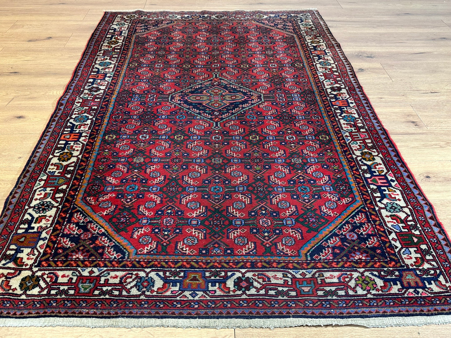 Orientteppich handgeknüpft Senneh Bidjar 210x135 cm