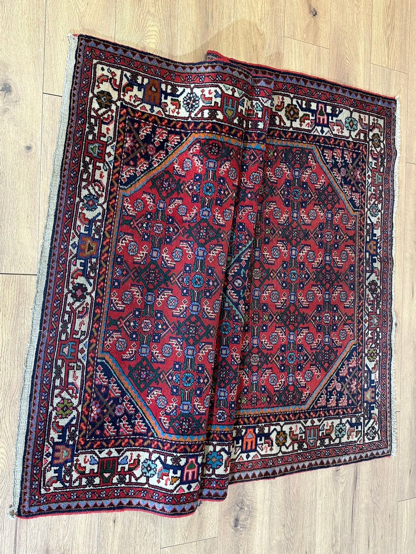 Orientteppich handgeknüpft Senneh Bidjar 210x135 cm