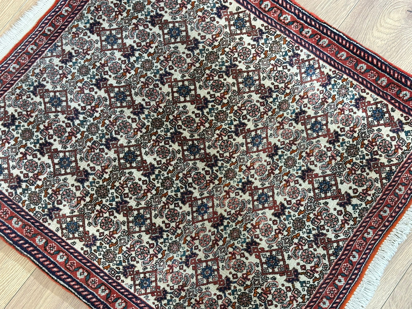 Orientteppich handgeknüpft Hamadan 85x75 cm
