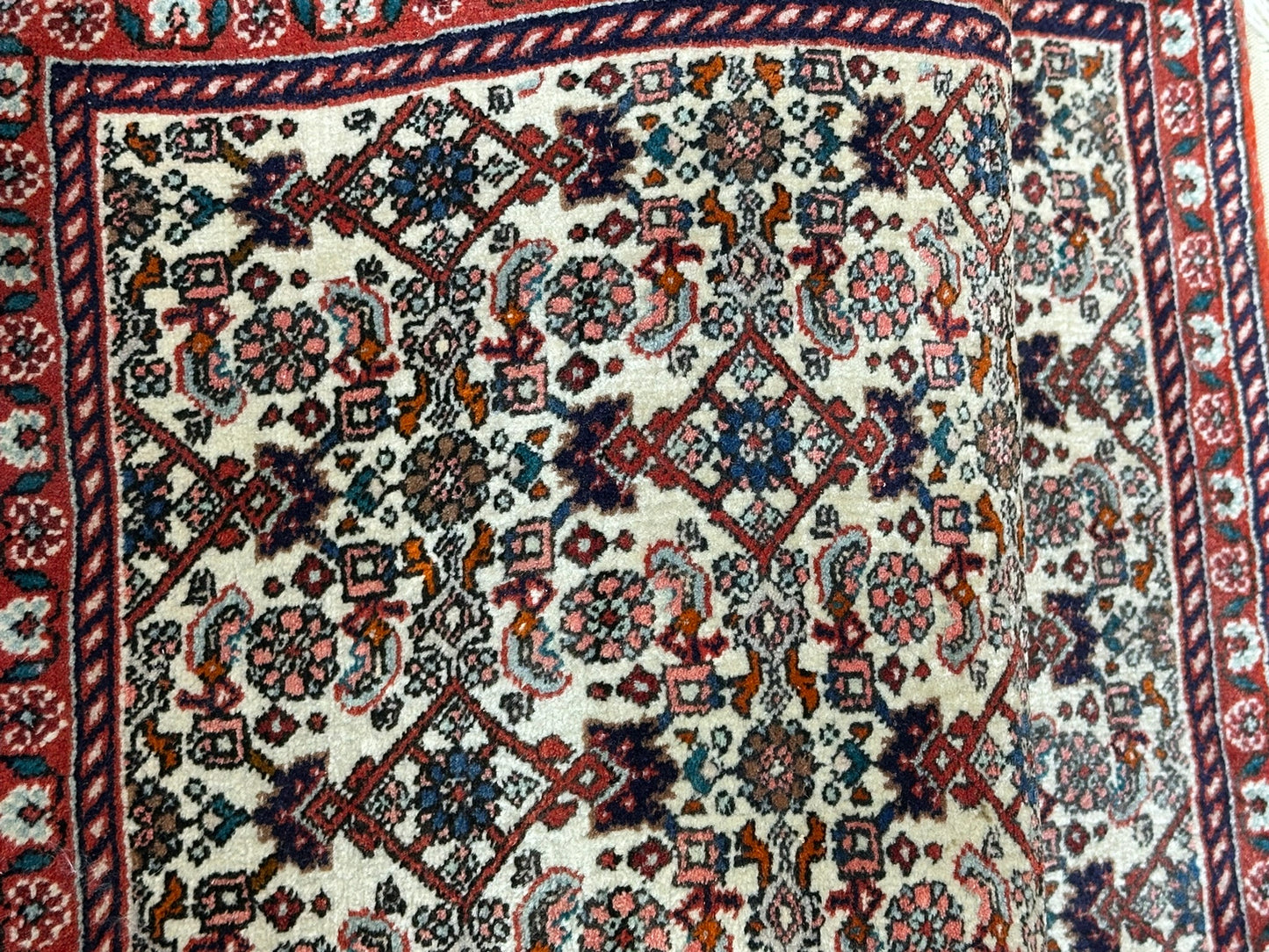 Orientteppich handgeknüpft Hamadan 85x75 cm