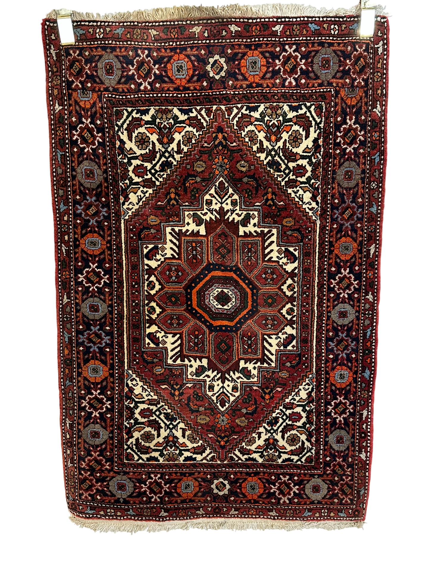 Orientteppich handgeknüpft Bidjar 125x80 cm