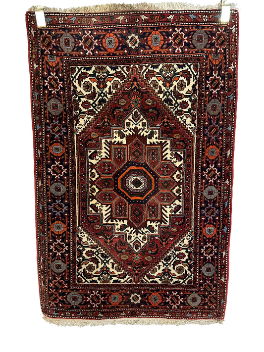 Orientteppich handgeknüpft Bidjar 125x80 cm