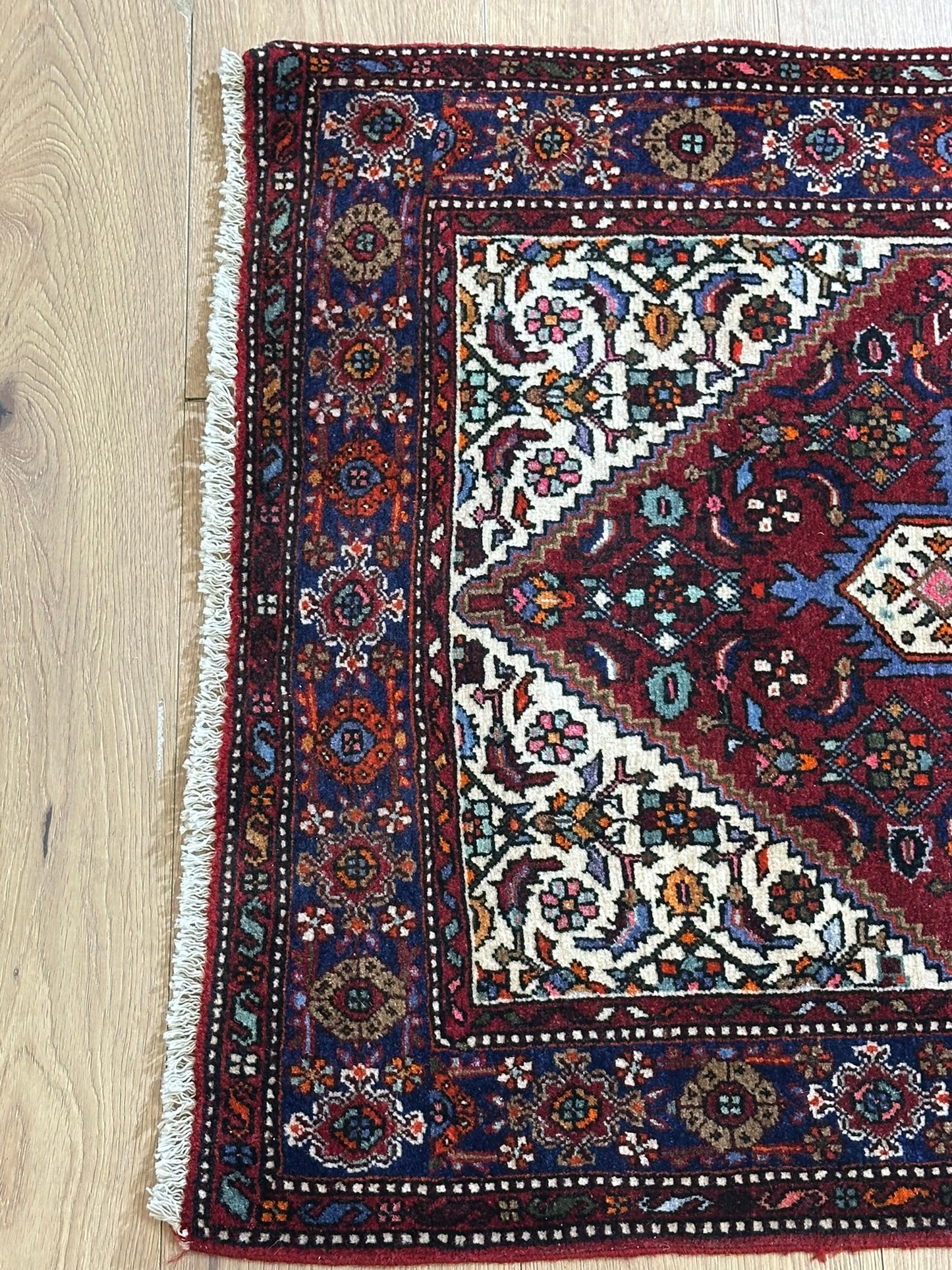 Orientteppich handgeknüpft Bidjar Goldtog 120x75 cm