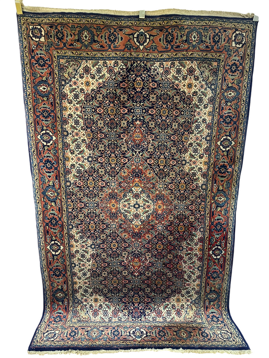 Orientteppich handgeknüpft Täbriz 215x133 cm Mahi Korkwolle